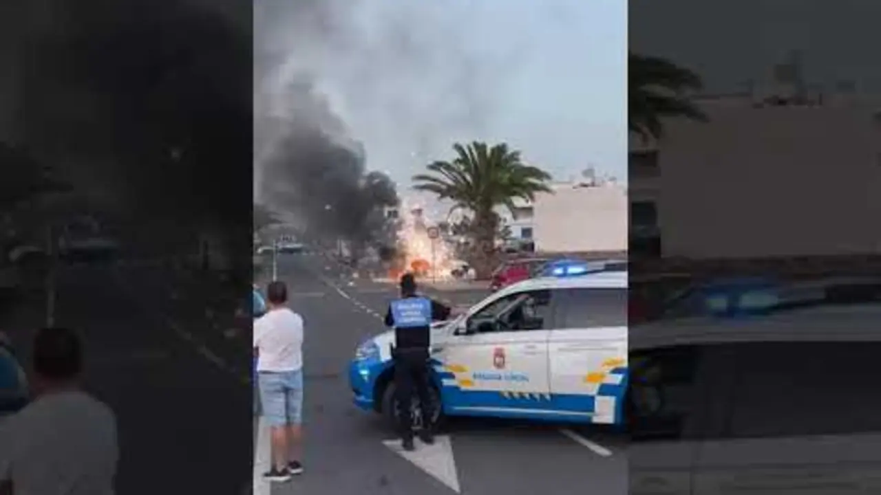 Incendio en Punta Mujeres.