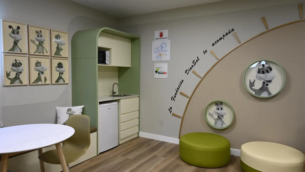 Sala de Descanso para Familias del Hospital Universitario Doctor José Molina Orosa de Lanzarote.