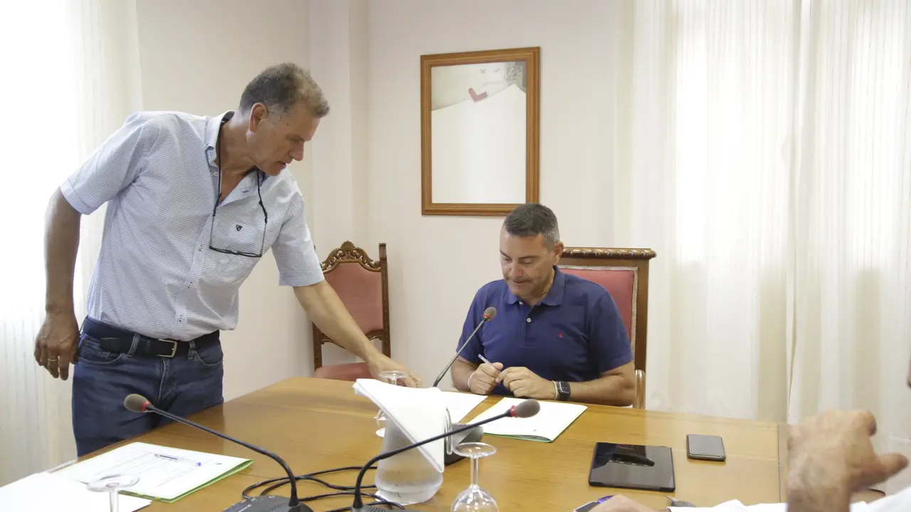 Oswaldo Betancort y Domingo Cejas.