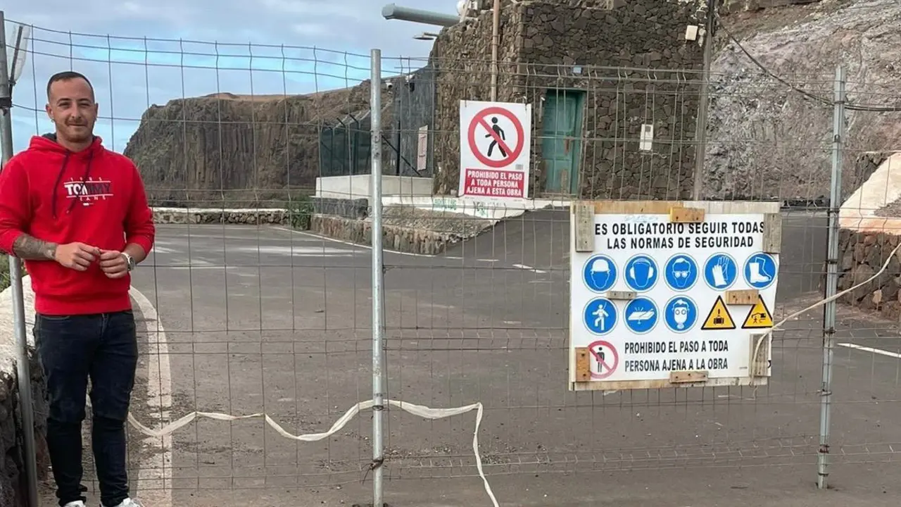 David Álvarez en el Mirador de Guinate.