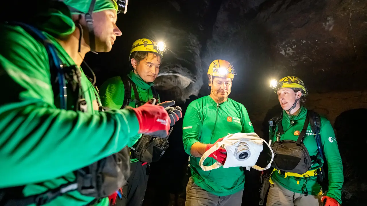 Esa entrenando en Lanzarote. Imagen: European Space Agency.