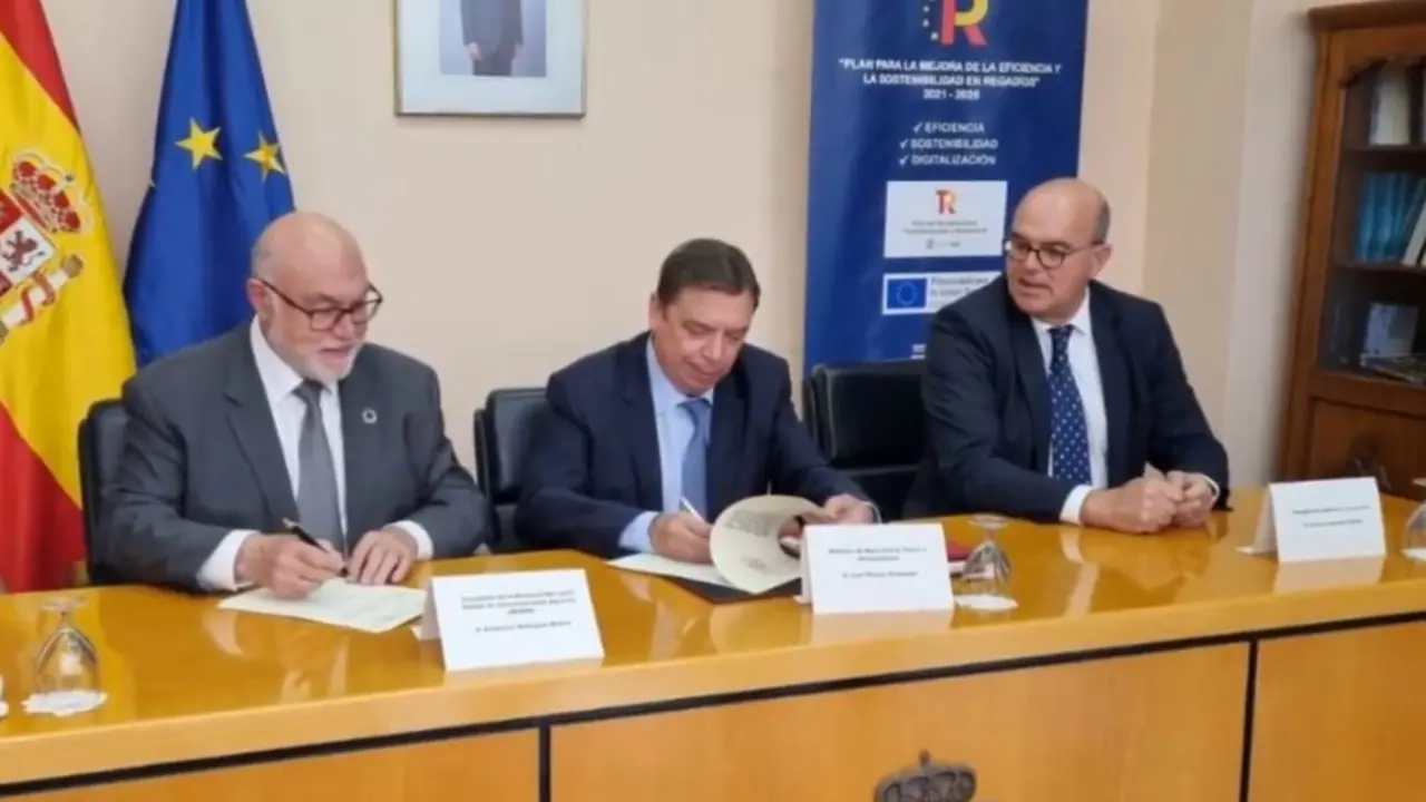 Firma del convenio de modernización de regadío