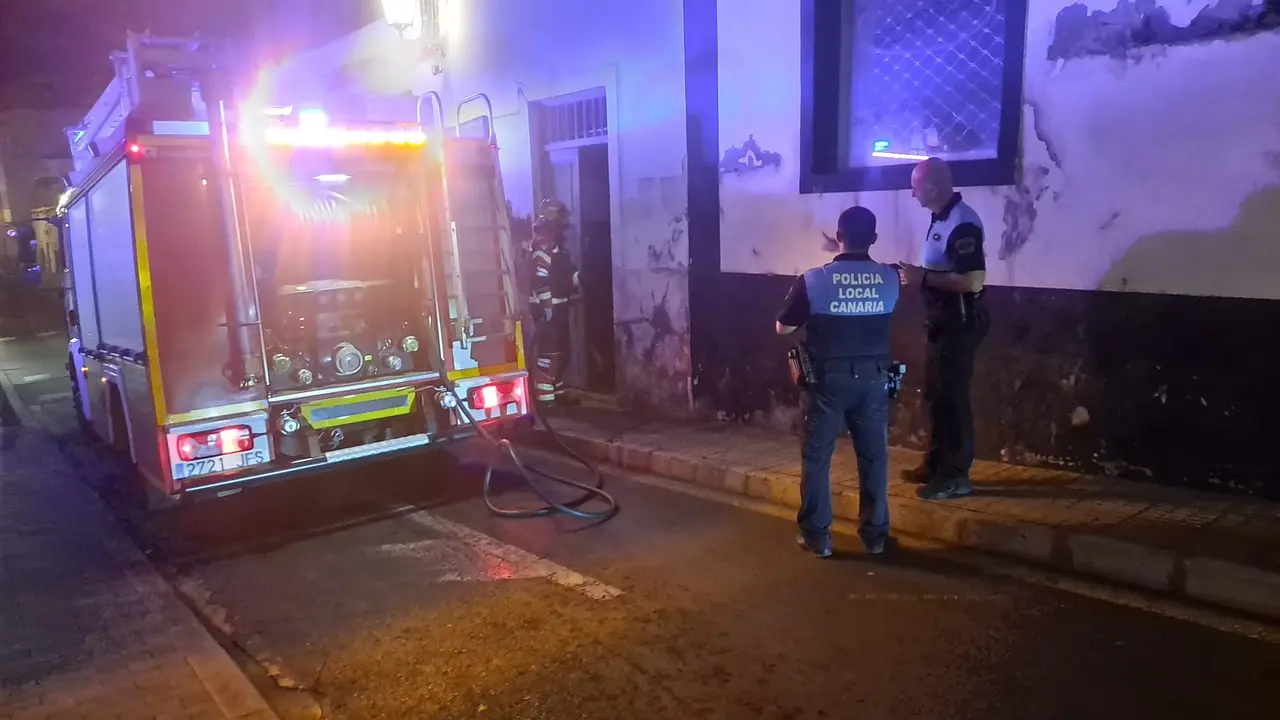 Incendio en la calle Cienfuegos.