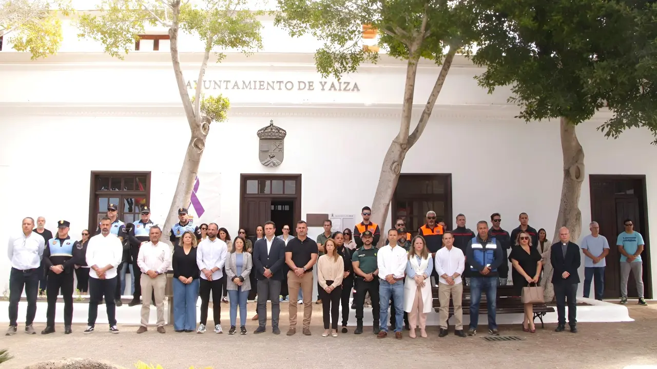 Minuto de silencio en Yaiza.