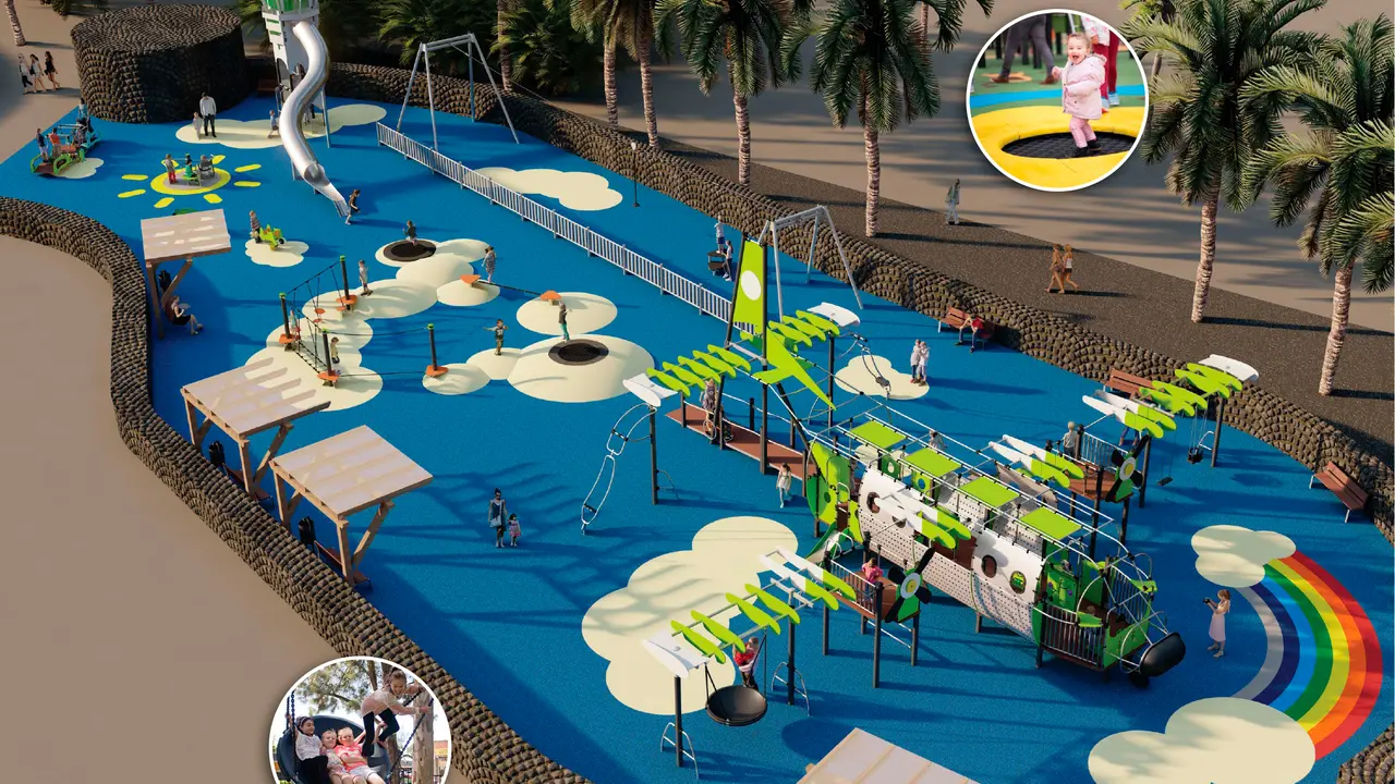 Plan del parque infantil de Matagorda.