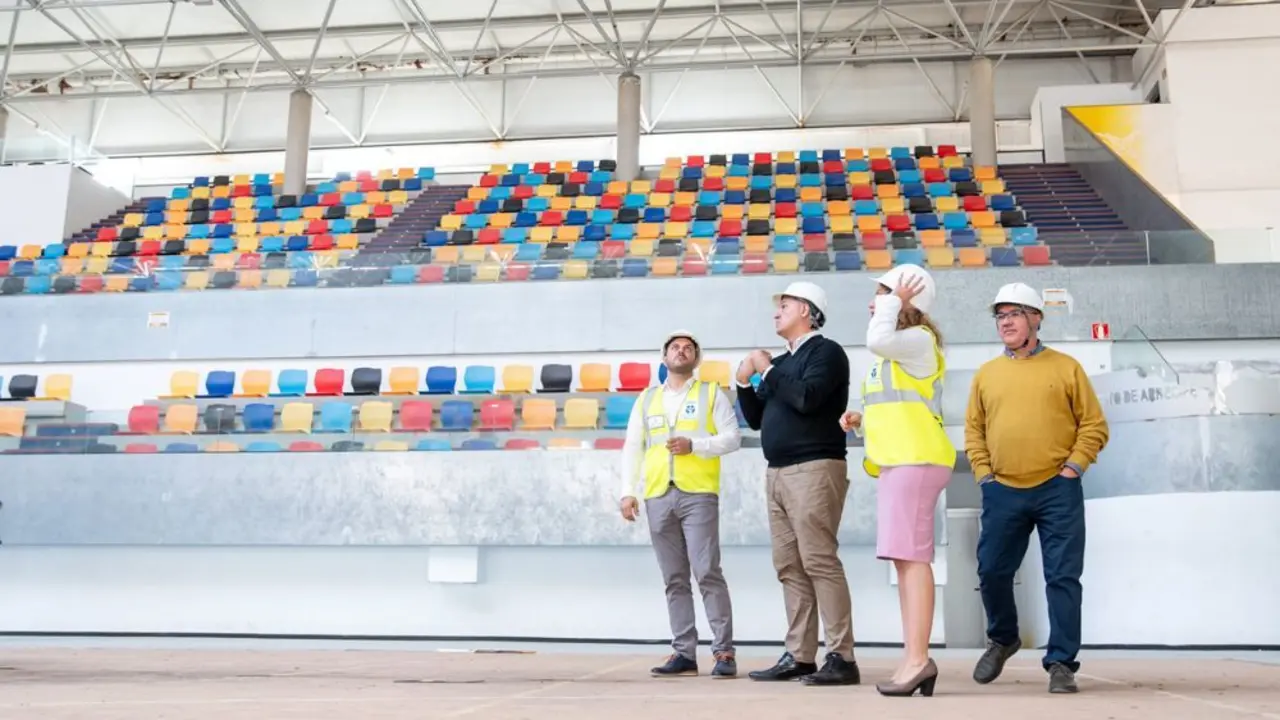 Obras en el pabellón de Argana