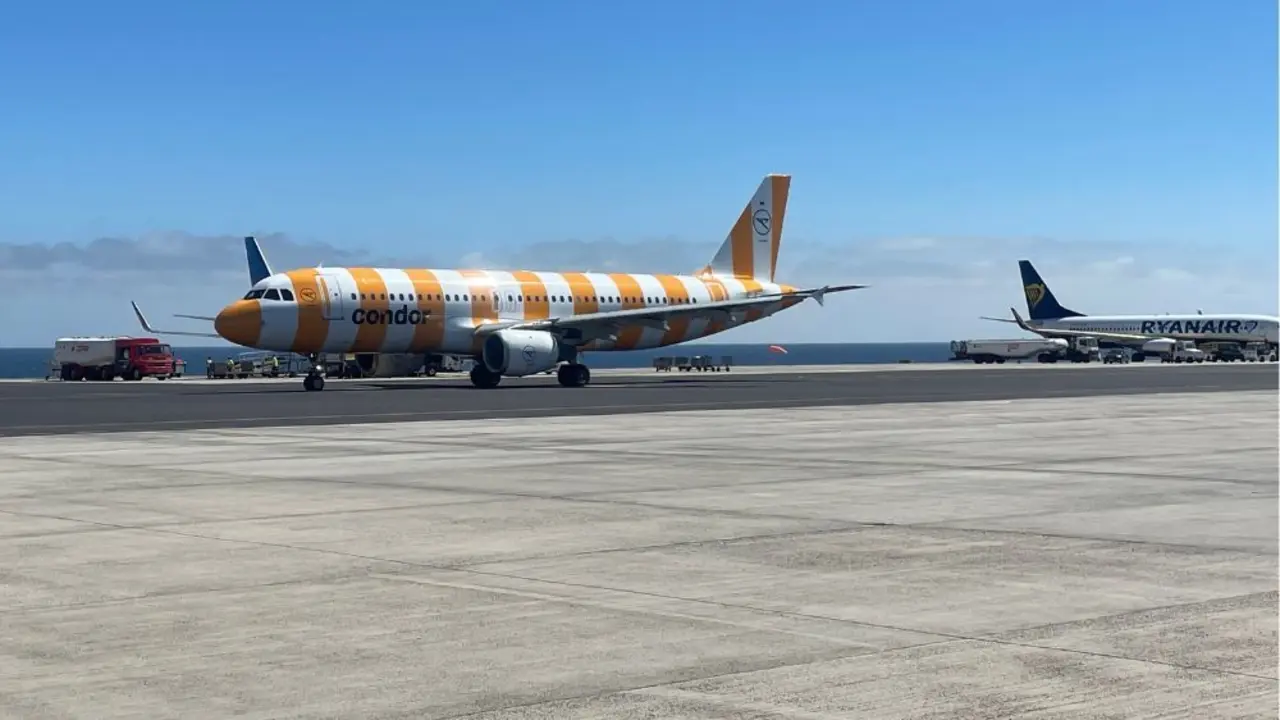 Pista del aeropuerto de Lanzarote
