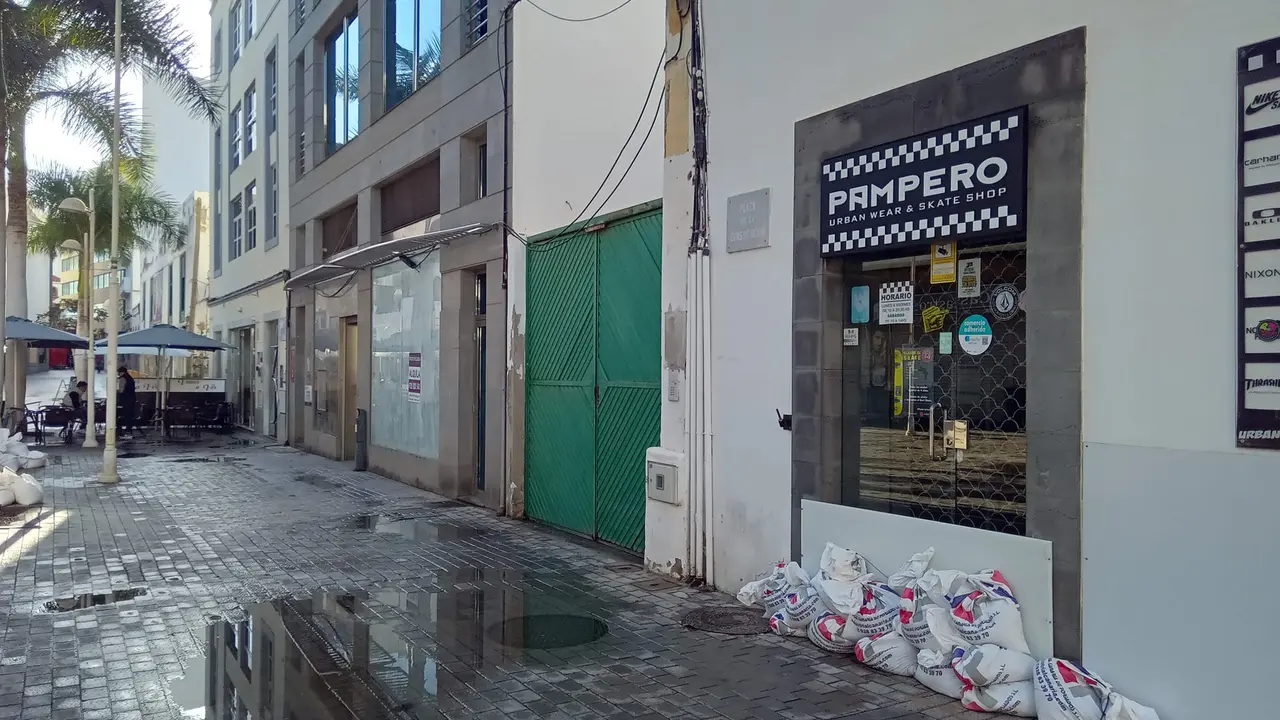 Lluvias en Arrecife.