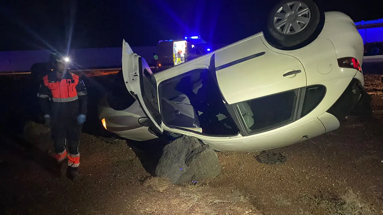 Vuelco de veh&iacute;culo.