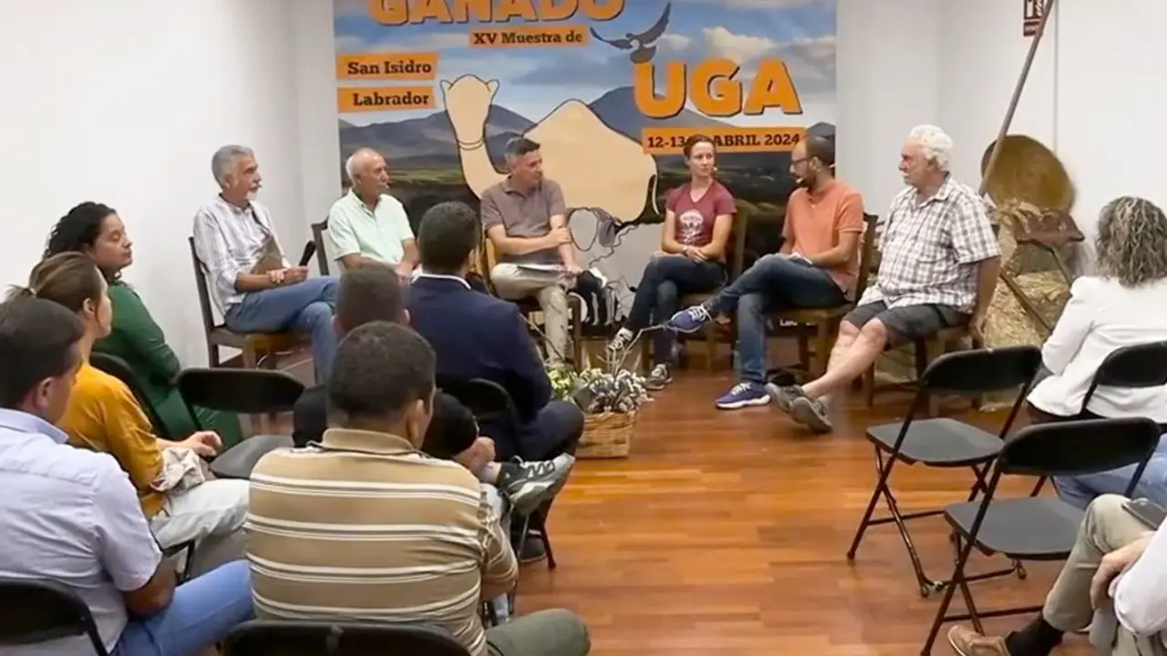 Uno de los actos de la Muestra de Ganado de Uga