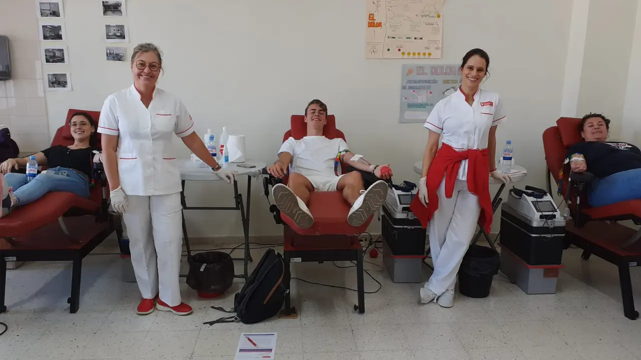Donación de sangre.