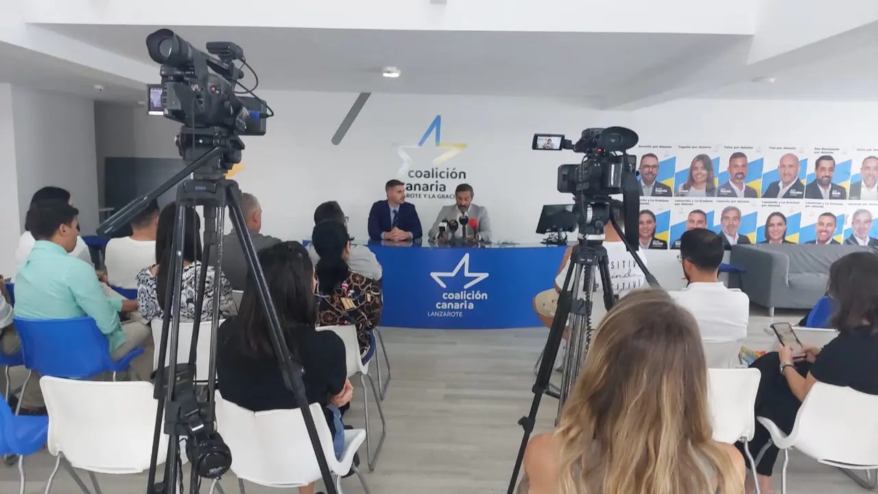Rueda de prensa de Coalición Canaria.