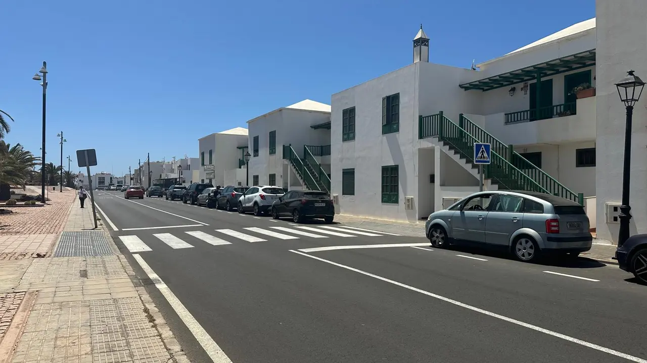 Paso de peatón en Playa Blanca.