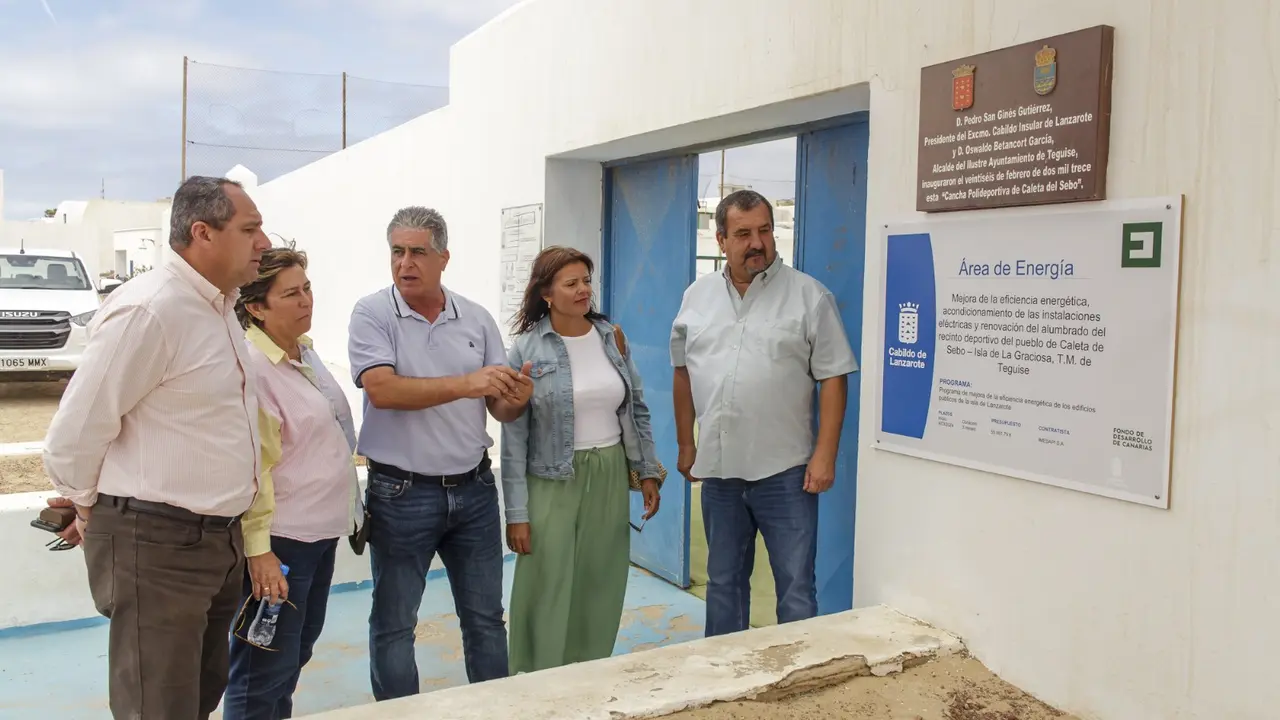 Visita a la cancha de La Graciosa.
