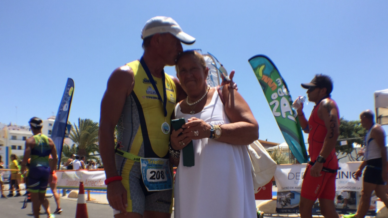 Marino Orlandi junto a su mujer Marisa.