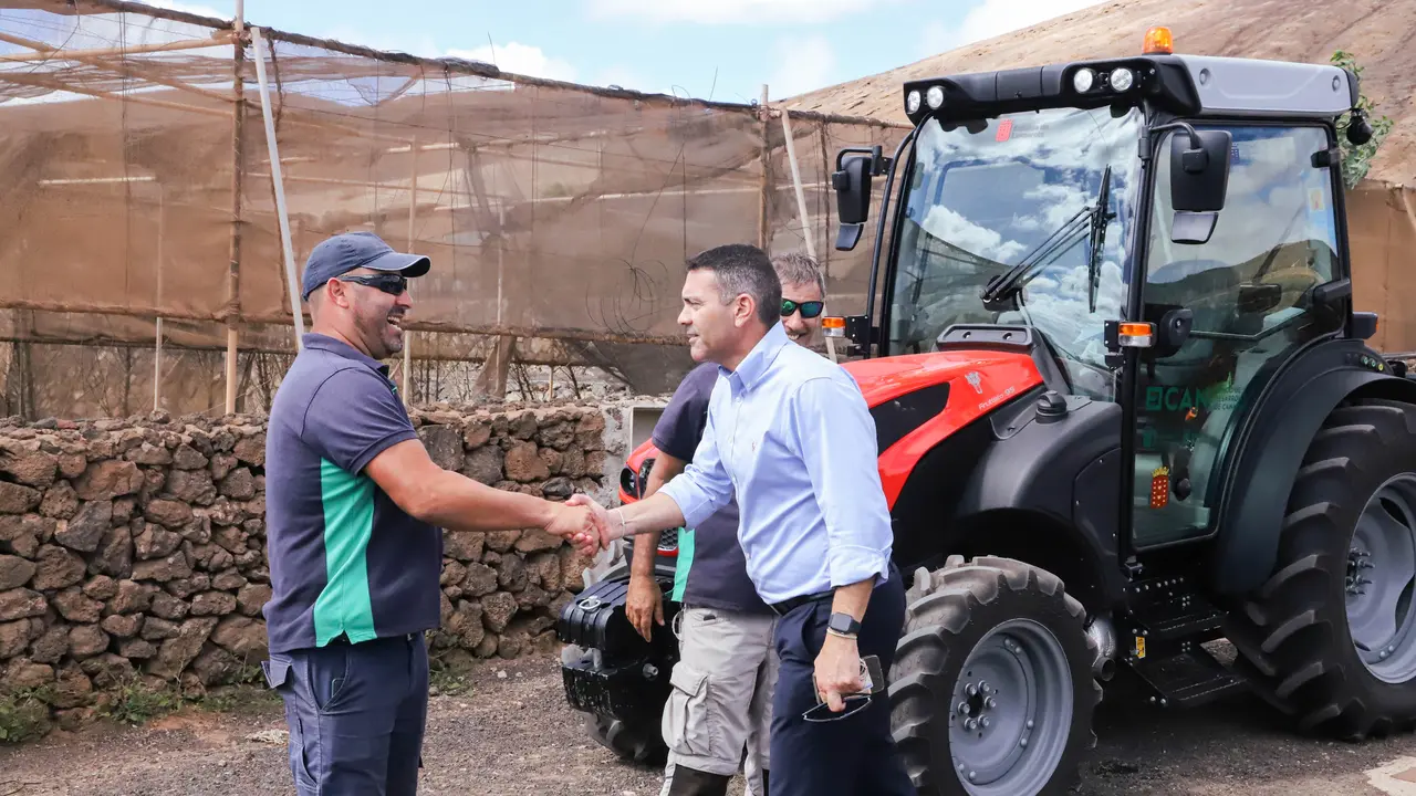 Visita del presidente a la Granja Agrícola.