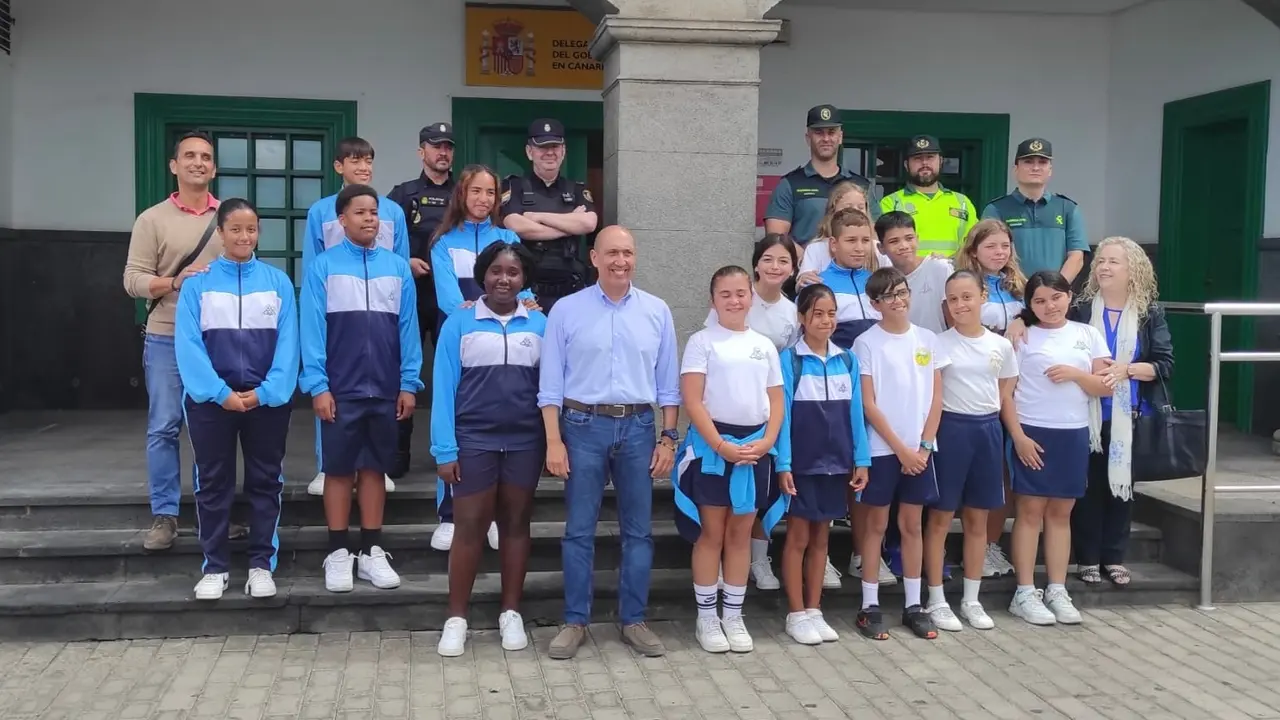 Alumando del CEIP Benito M&eacute;ndez en la Semana de la Administraci&oacute;n Abierta.