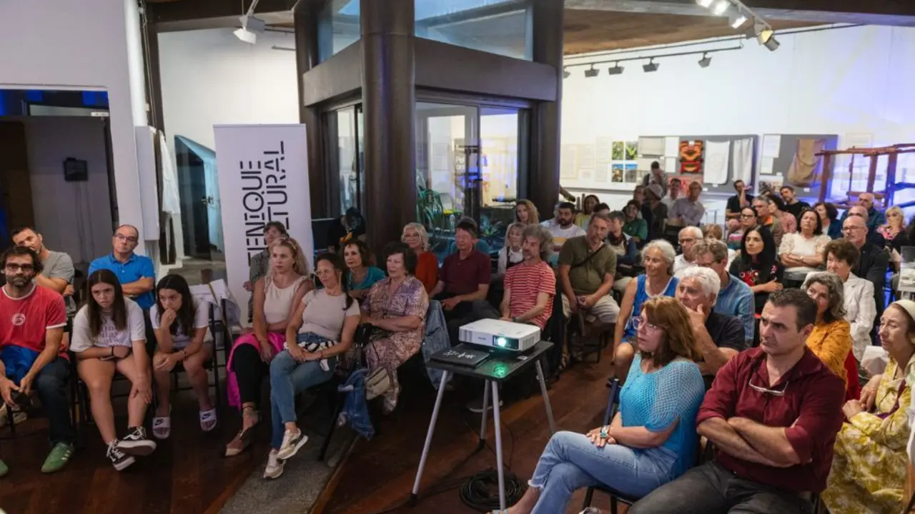 Una de las sesiones de cine