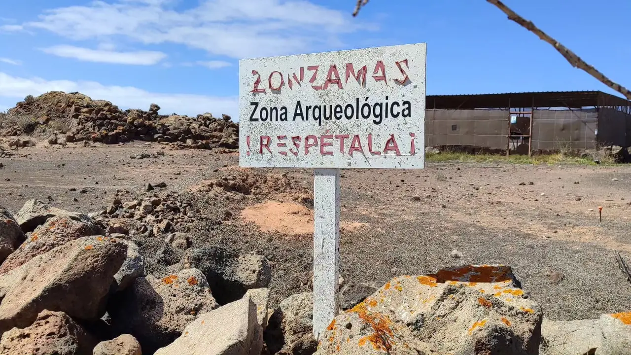 Yacimiento arqueológico de Zonzamas.