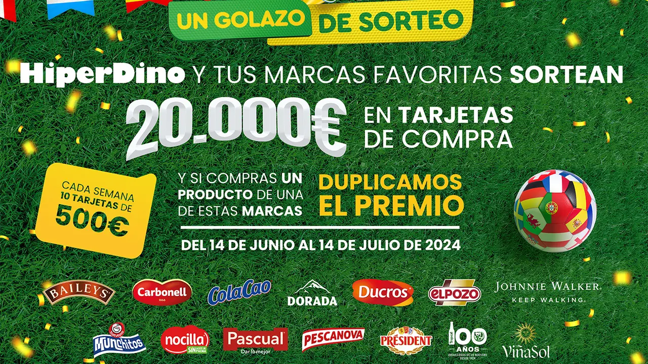 Cartel 'Un Golazo de Sorteo'.