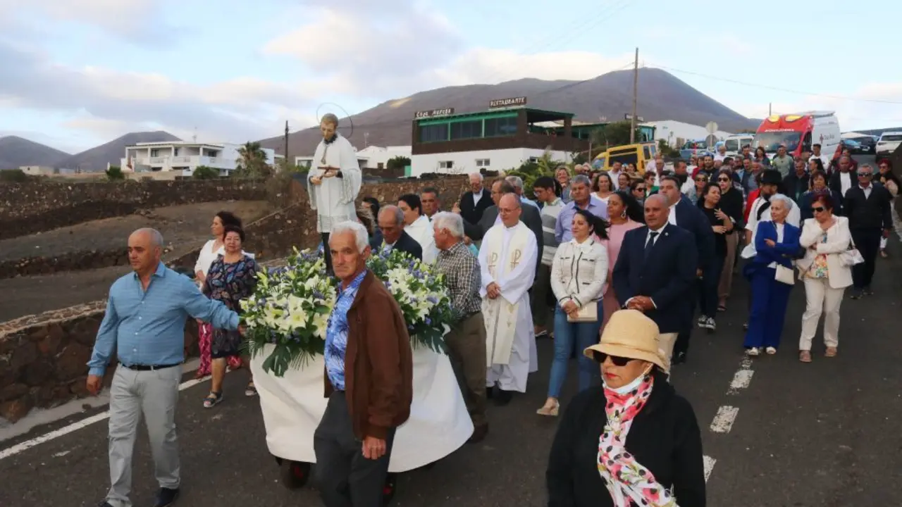 Un momento de la procesión