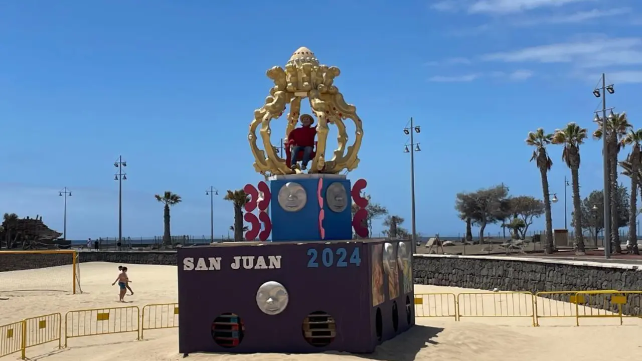 Hoguera de San Juan en Arrecife