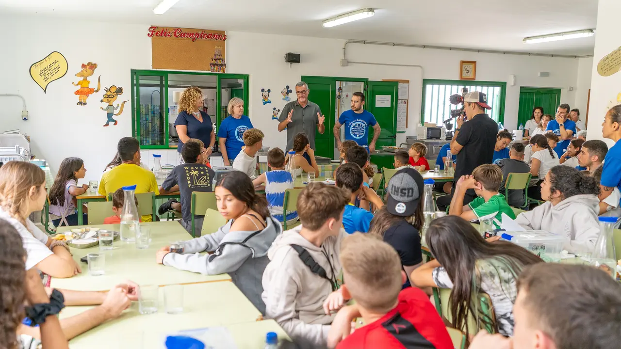 Colonia de verano de menores con diabetes.