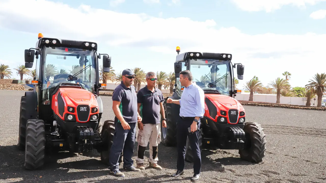 Visita del presidente a la Granja Agrícola.