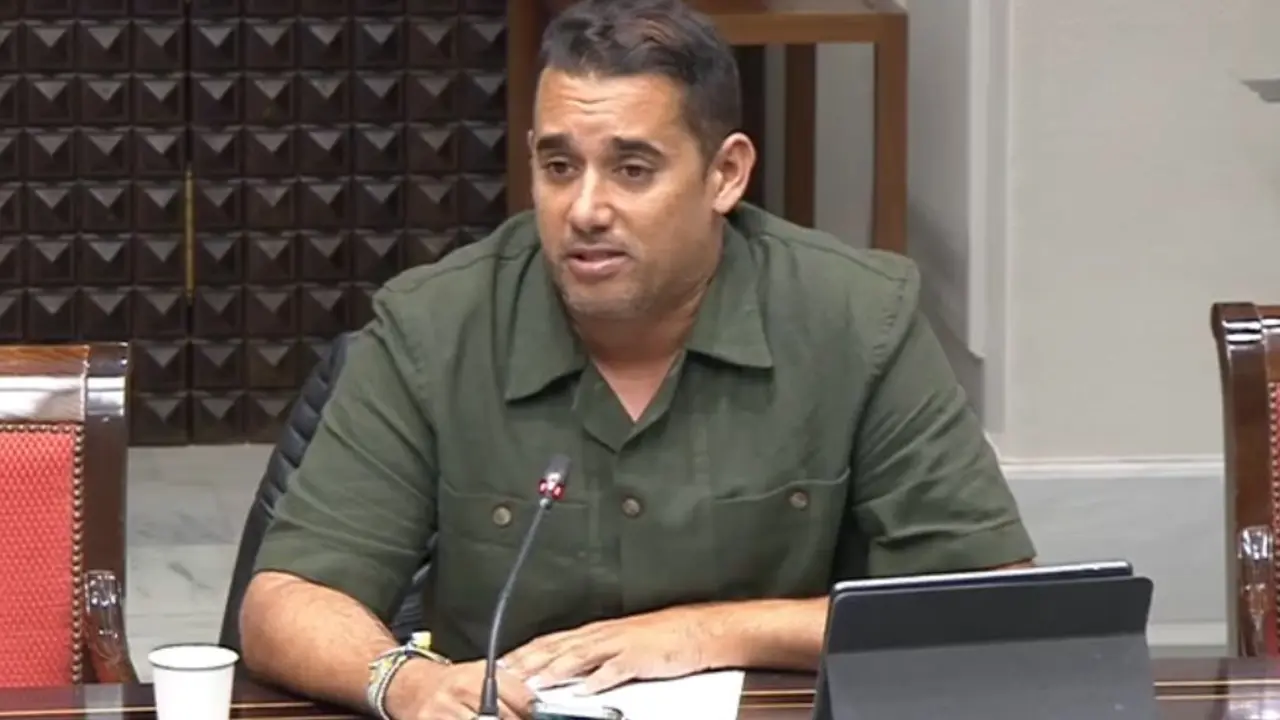 Yoné Caraballo en la comisión de Sanidad.