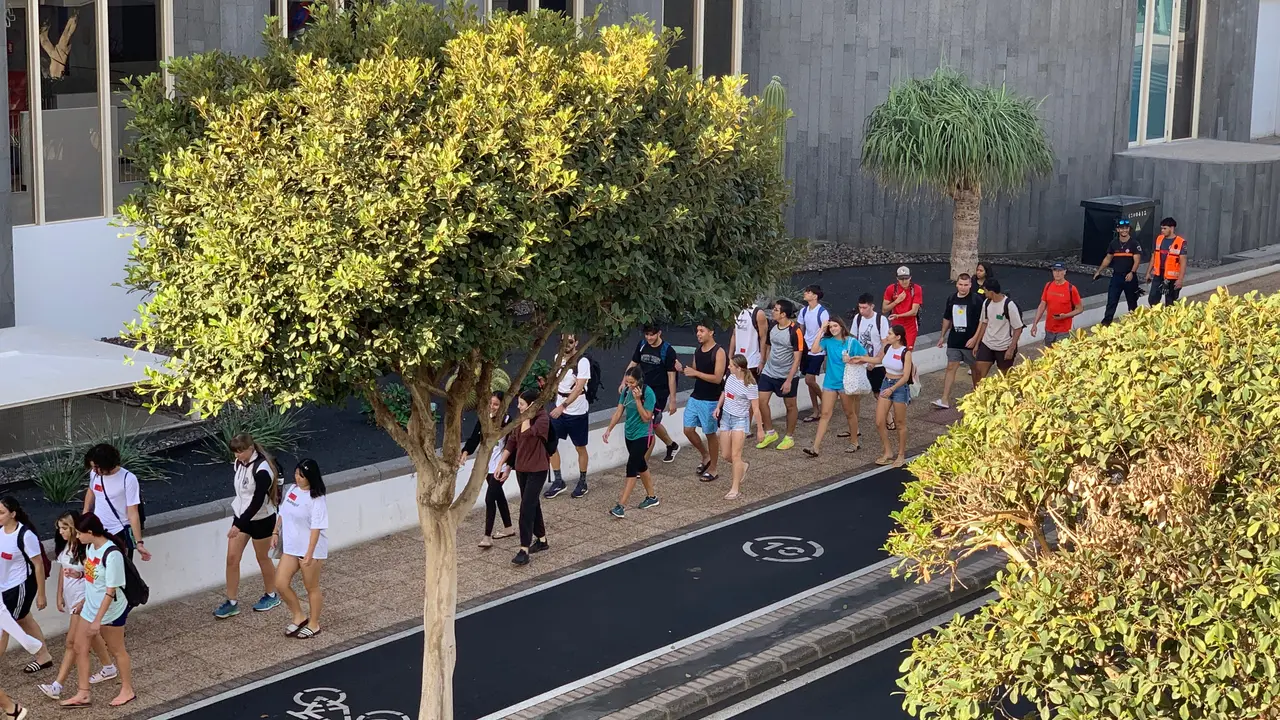 Alumnado del IES Puerto del Carmen.