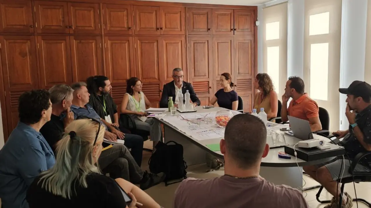 Un momento de la reunión