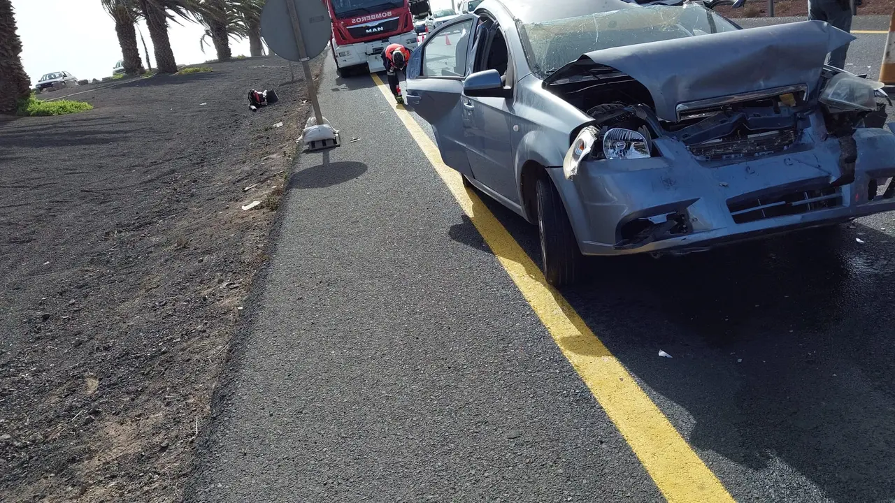 Accidente de tr&aacute;fico.