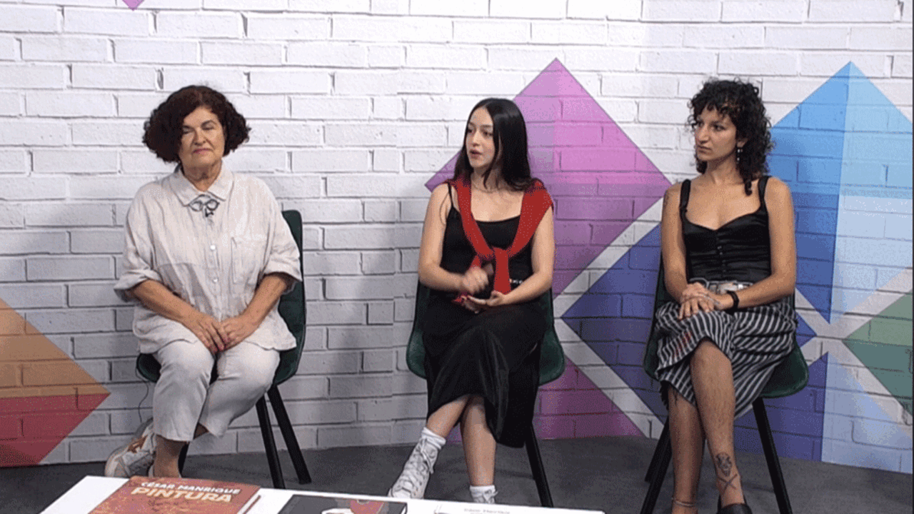 Rufina Santana, Andrea Fernaud y Bianca González