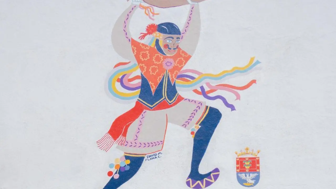 Mural en la sede de Los Buches