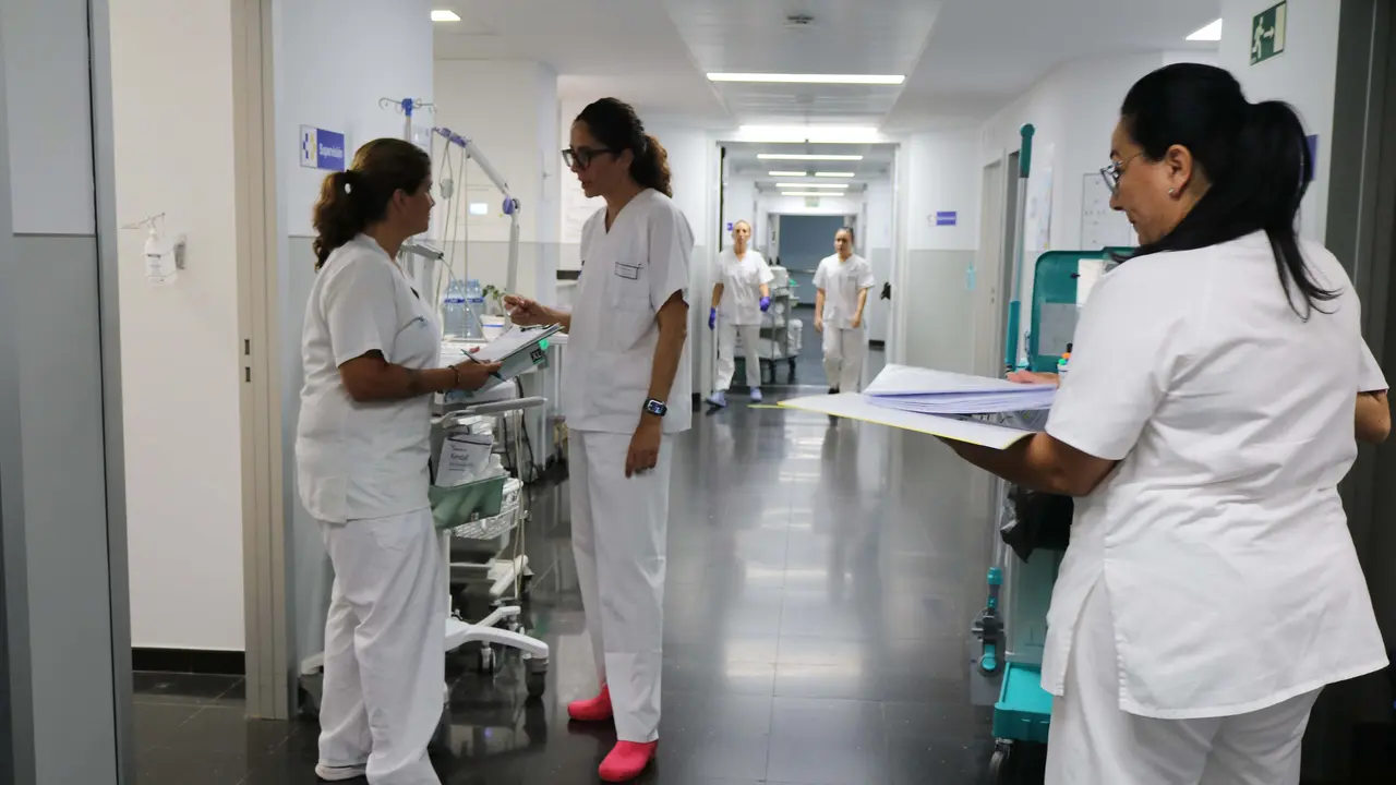 Profesionales en el hospital