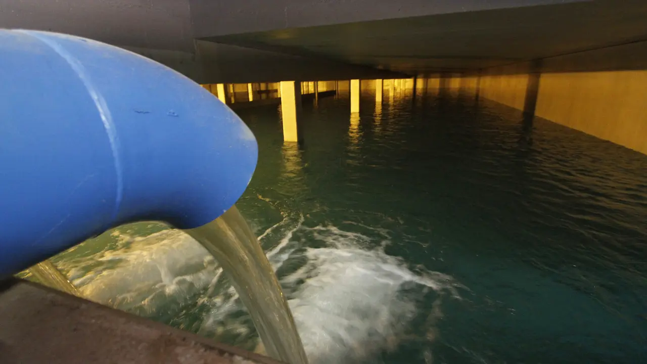 Estación de bombeo de agua de Zonzamas.