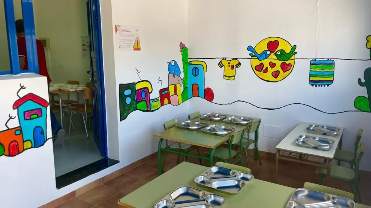 Comedor de una unitaria de Teguise