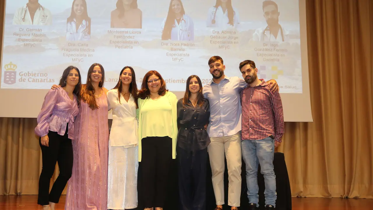 Momento del homenaje.