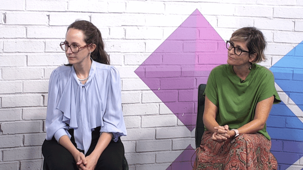 Patricia Mateo y Lourdes Santana