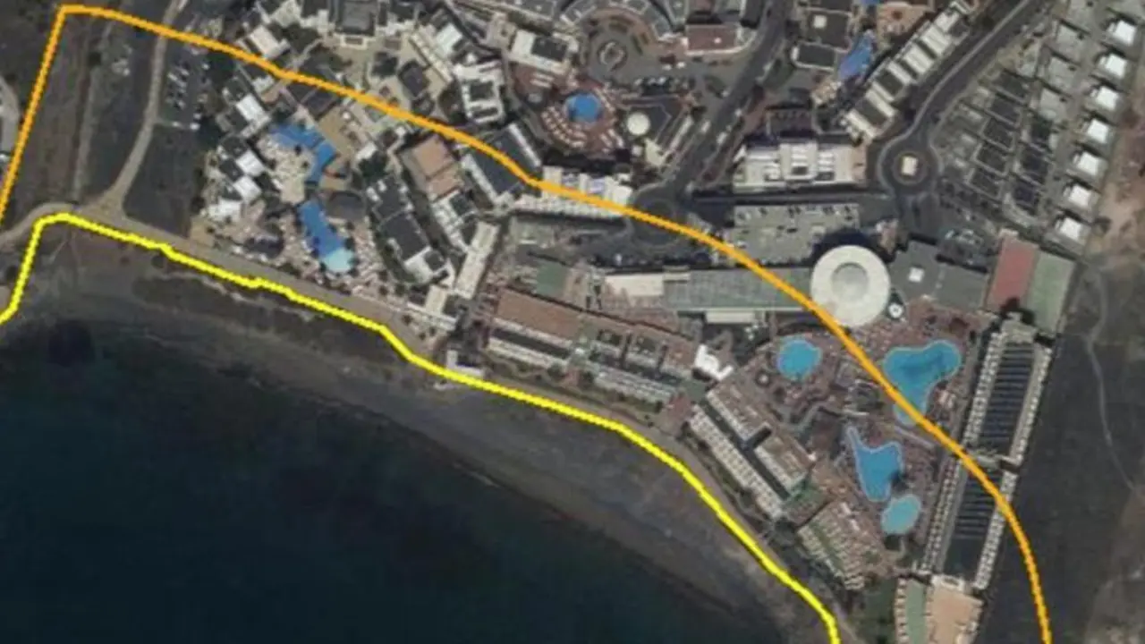 Deslinde del hotel Papagayo