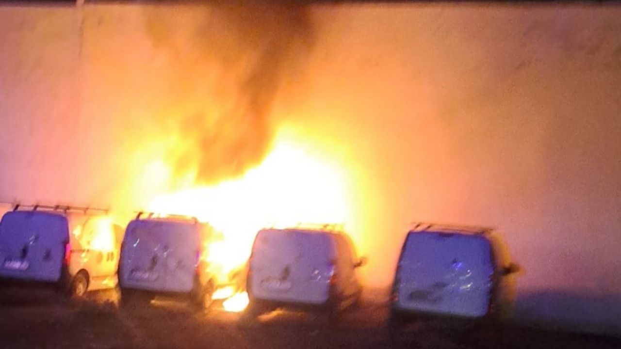 Incendio en la calle Tenderete.