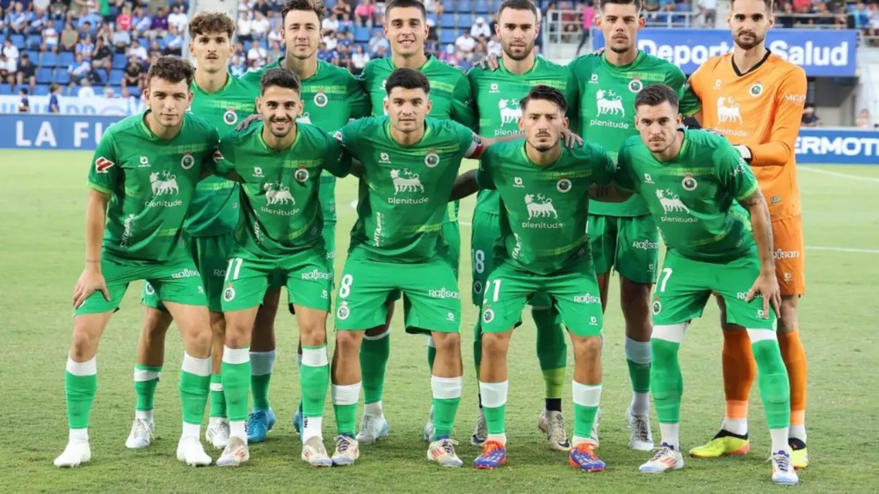 Formación del Racing de Santander.