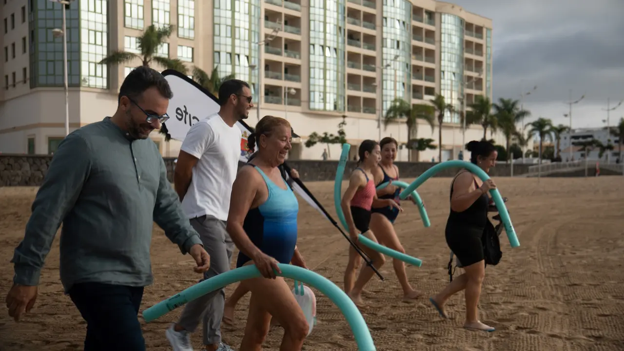 Clausura actividades en la playa.