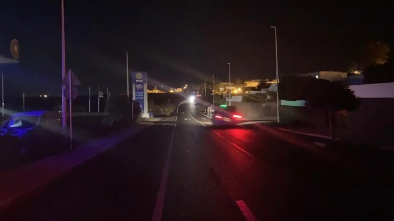 Imagen de archivo de un apagón en Tías