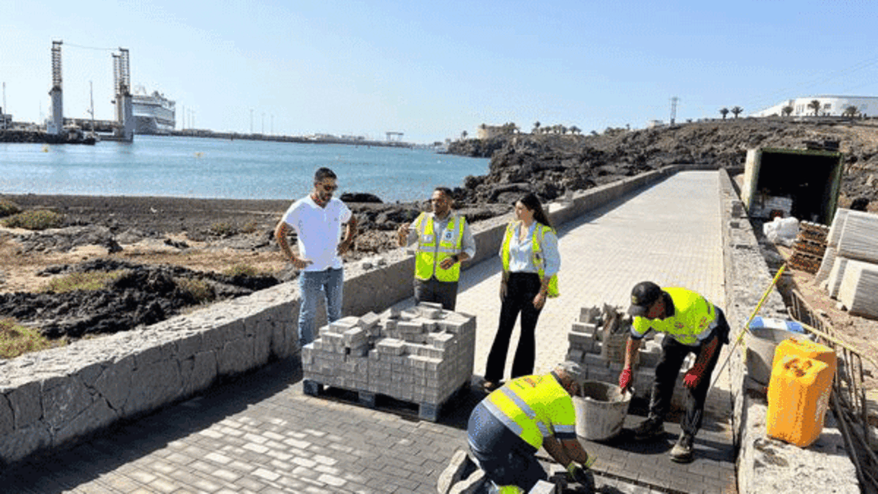 Obras en la playa
