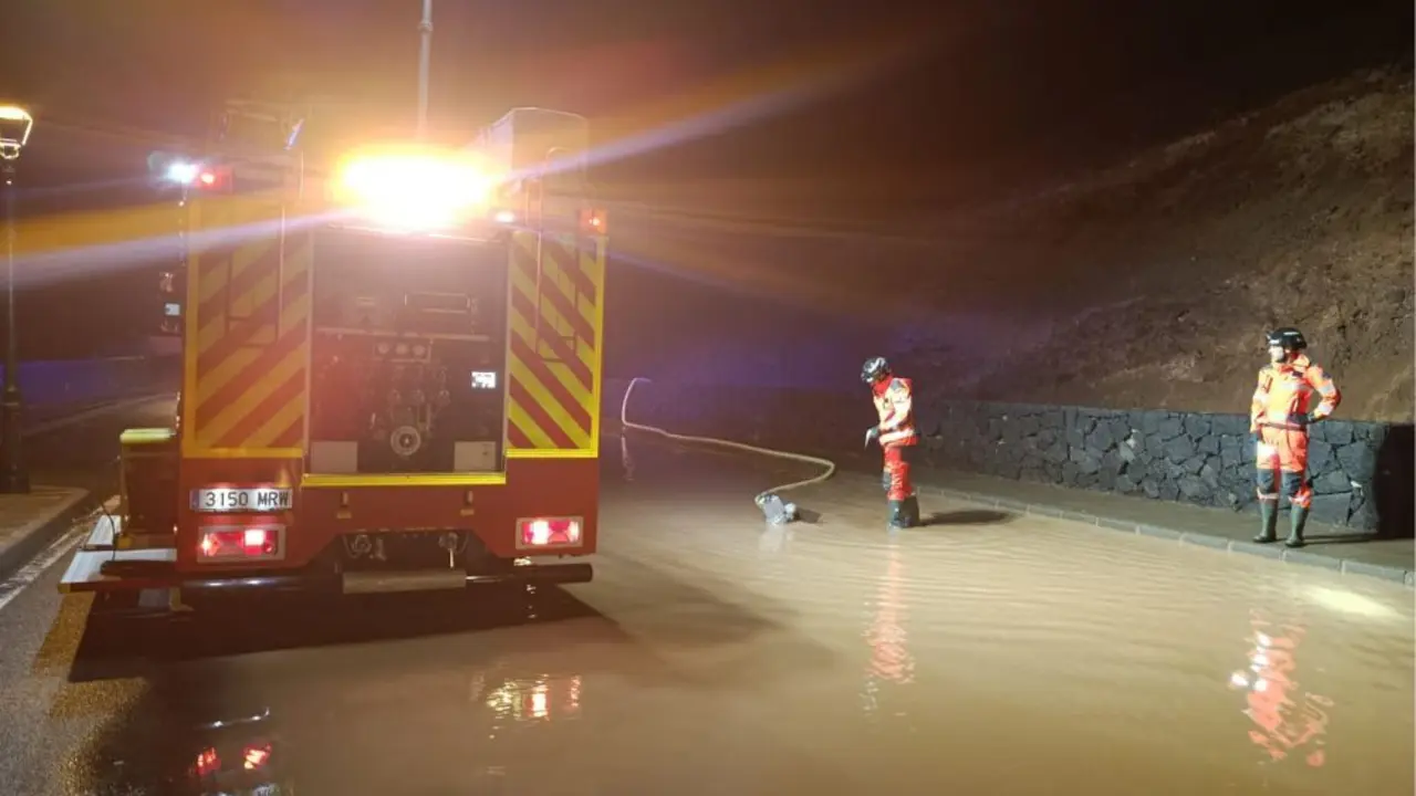 Actuación de los bomberos