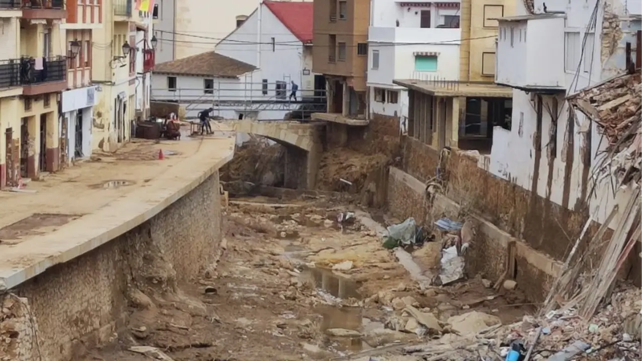 Zona afectada por la dana de Valencia