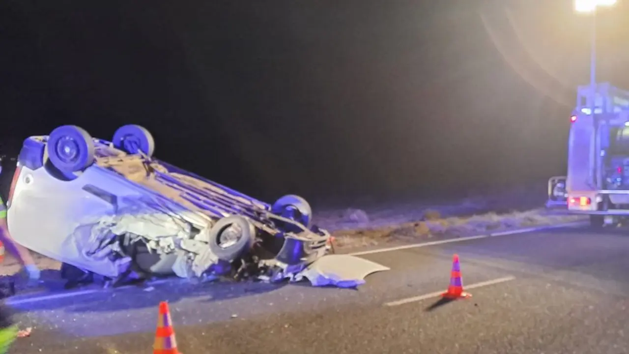 El vehículo siniestrado