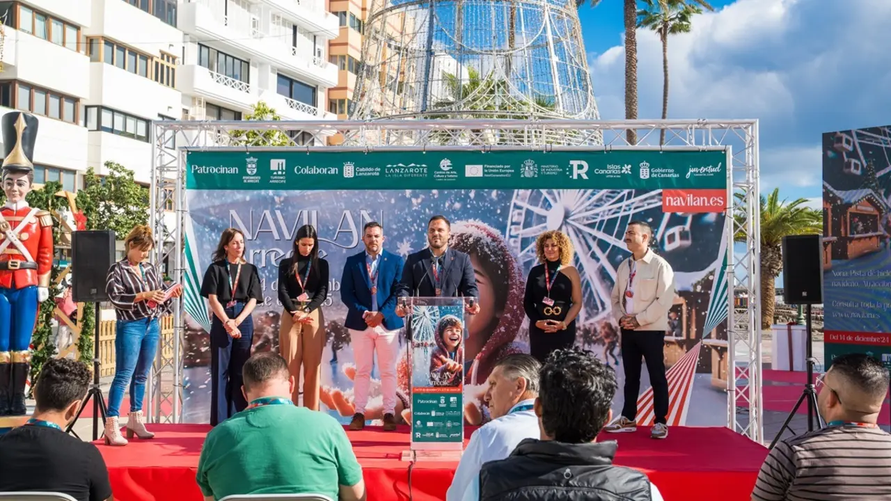 Presentación de Navilan hoy en Arrecife. Intervención del alcalde Yonathan de León 