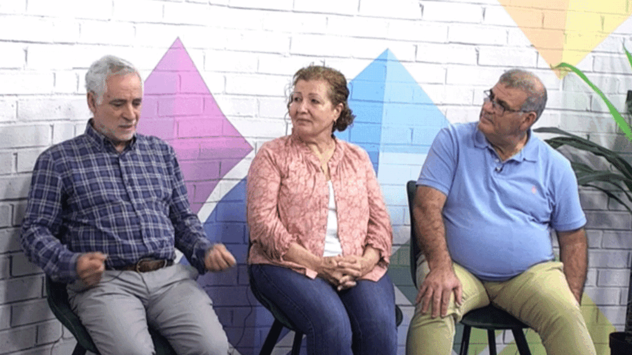 Carmelo García, Víctoria Nieves y Antonio Armas